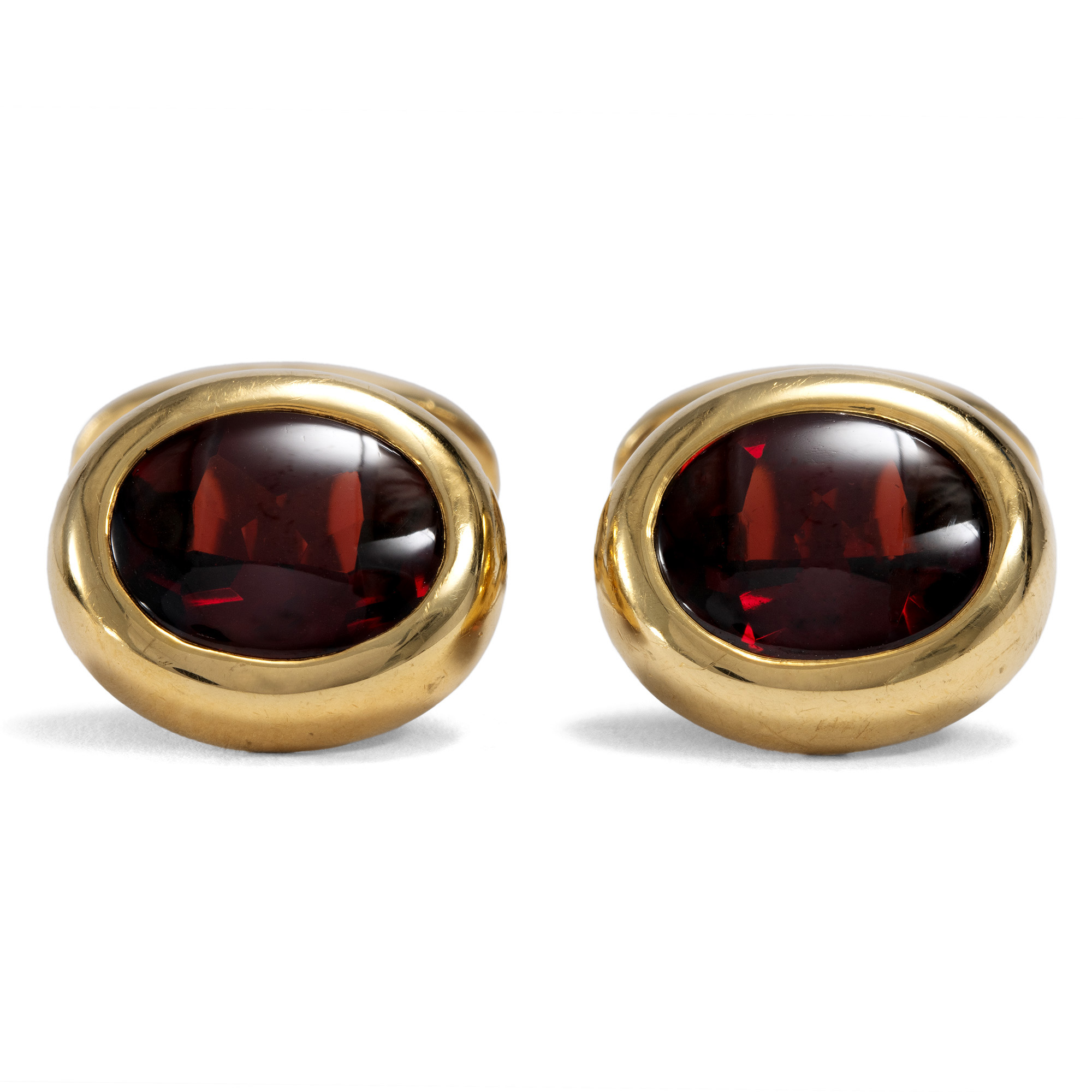 610805-hofer-antikschmuck-Vintage-Manschettenknoepfe-mit-roten-Granaten-in-Gold-um-1990-Tiefroter-Blickfang_2