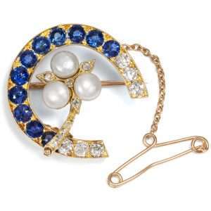 626492-hofer-antikschmuck-Antike-russische-Hufeisen-Brosche-mit-Saphiren-Diamanten-und-Perlen-um-1895-Gluecksbote_3