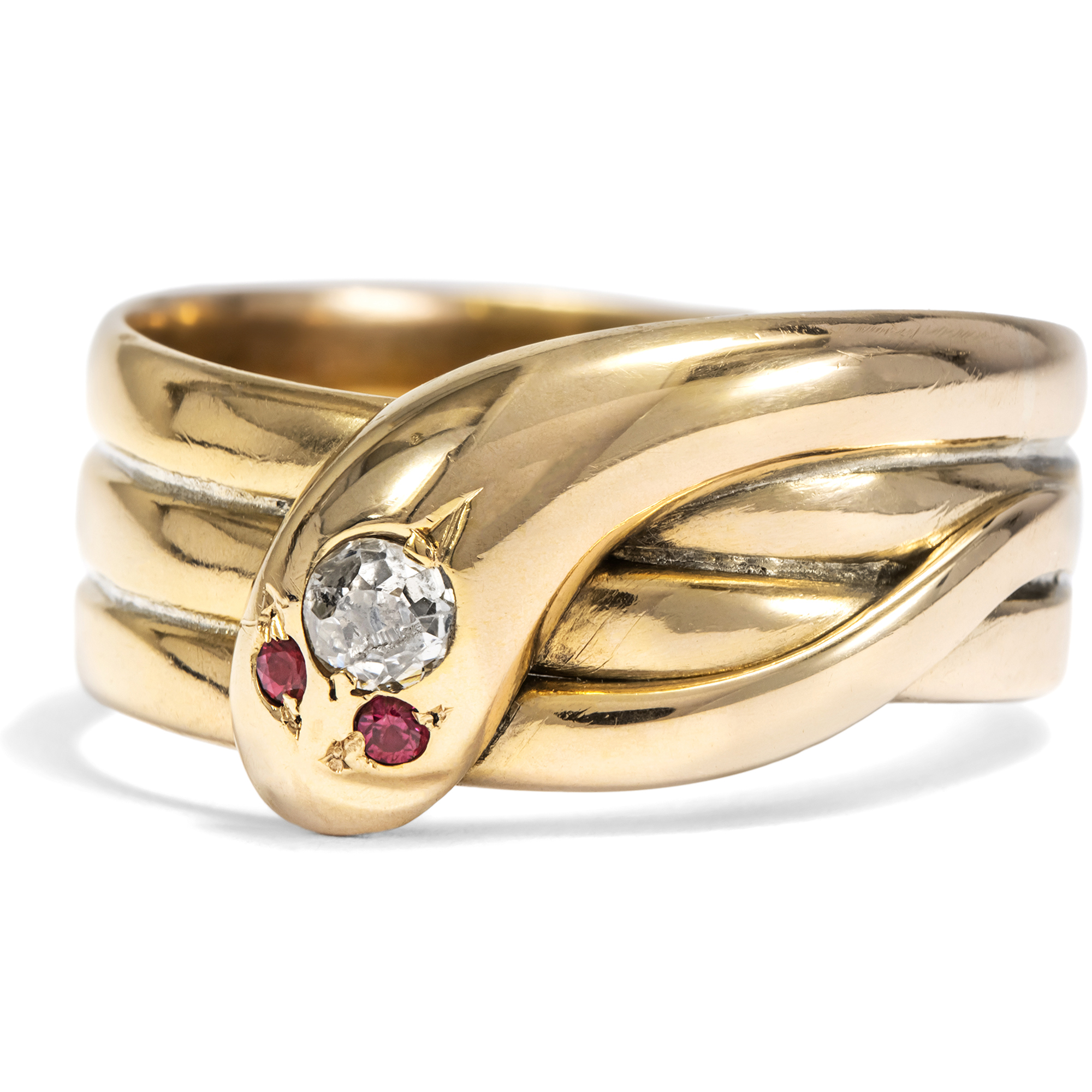 626577-hofer-antikschmuck-Viktorianischer-Schlangenring-aus-Rosegold-mit-Diamant-und-Rubinen-datiert-1897-Um-den-Finger-gewickelt_2