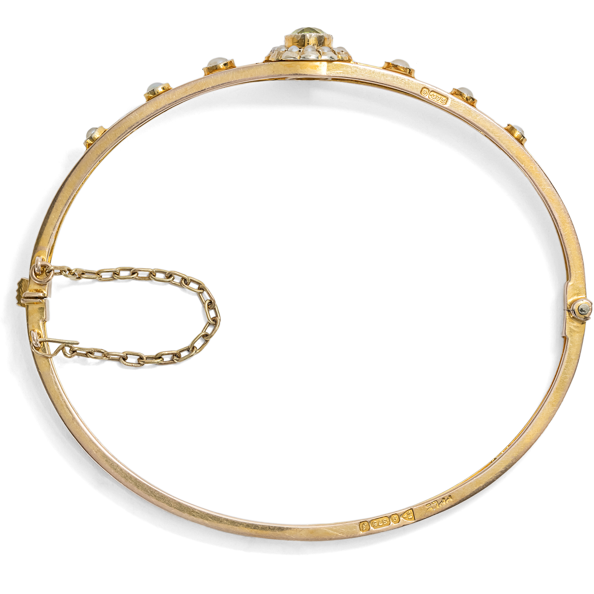 626666-hofer-antikschmuck-Antiker-Armreif-mit-Peridot-und-Naturperlen-England-1909-Von-sagenumwobener-Insel_2