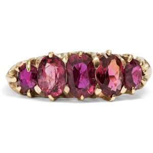 627008-hofer-antikschmuck-Ungewoehnlicher-Ring-mit-Rubinen-und-Spinellen-in-Gold-England-um-1890-Rosenrot_5