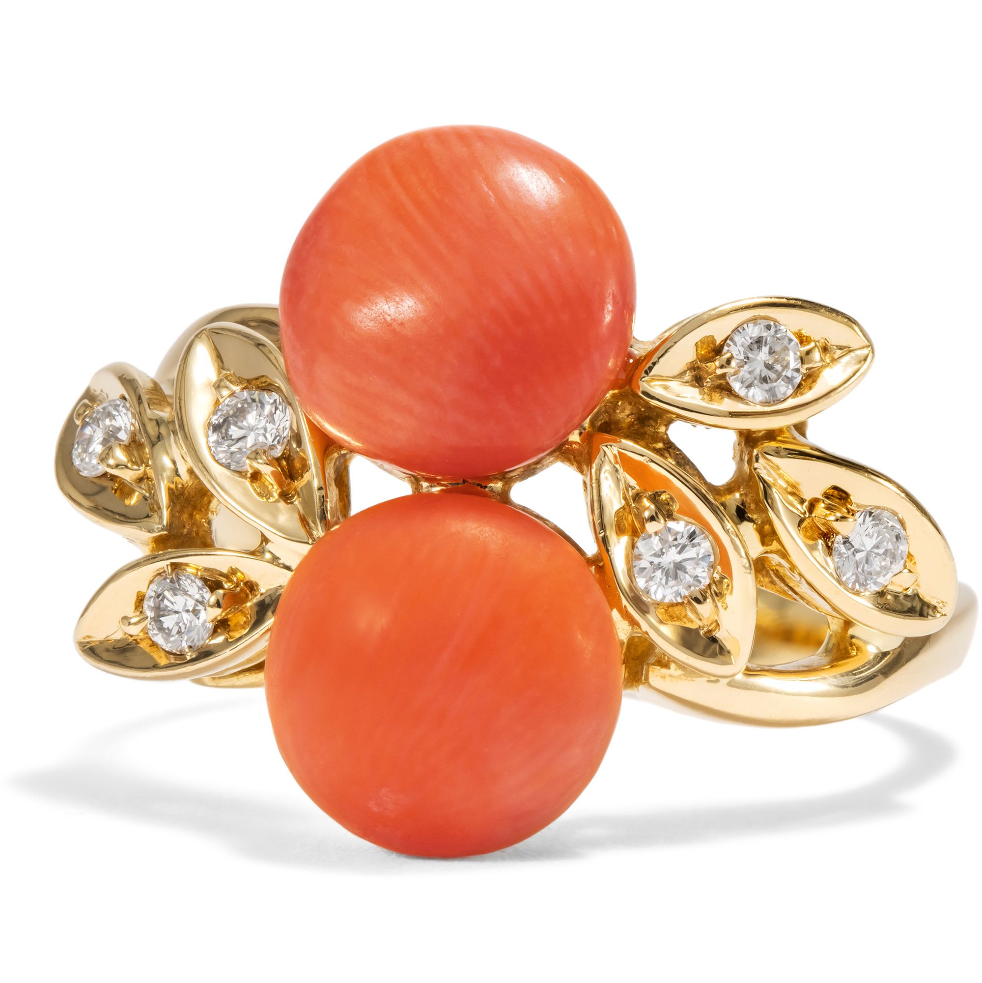 627192-hofer-antikschmuck-Schoener-Vintage-Ring-aus-Gold-Diamanten-und-Koralle-Italien-um-1985-Sonnenuntergang-ueber-dem-Tyrrhenischen-Meer_3