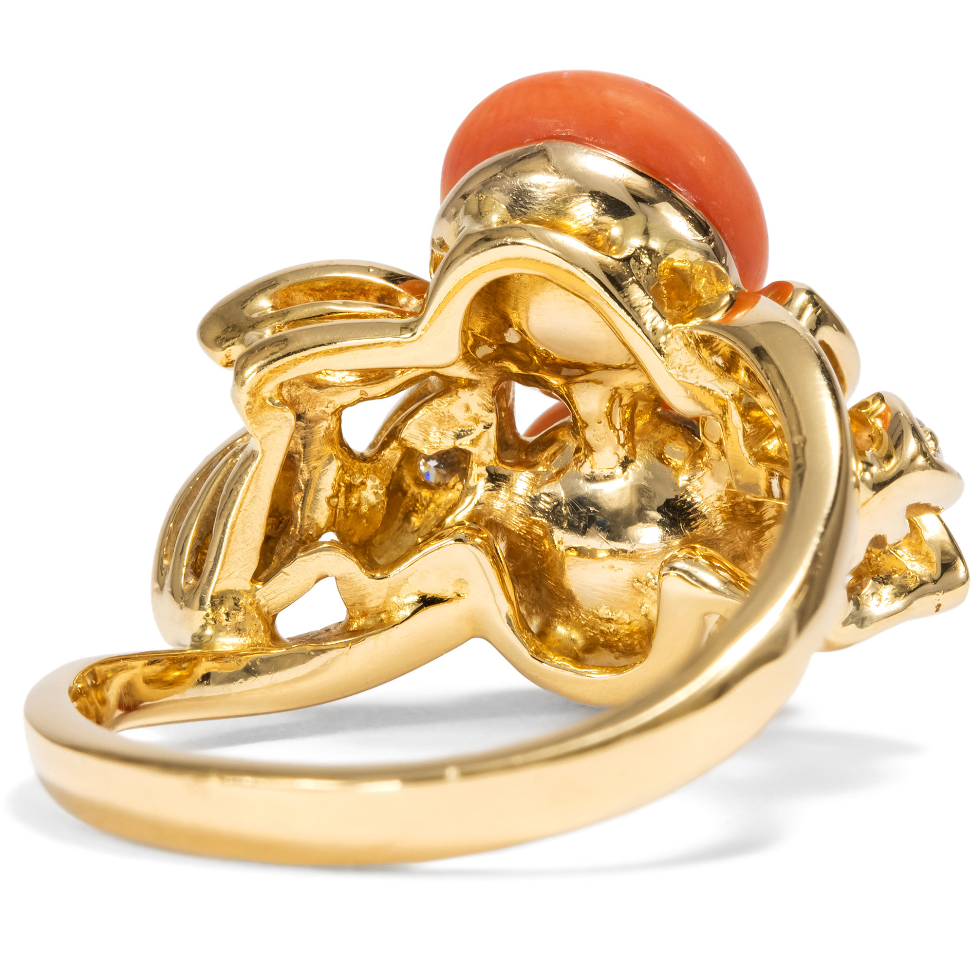 627192-hofer-antikschmuck-Schoener-Vintage-Ring-aus-Gold-Diamanten-und-Koralle-Italien-um-1985-Sonnenuntergang-ueber-dem-Tyrrhenischen-Meer_6
