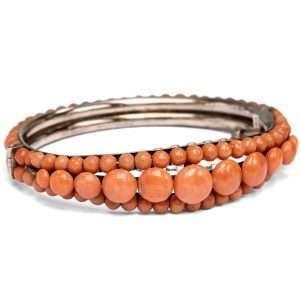 627300-hofer-antikschmuck-Armreif-mit-italienischen-Korallen-in-Silber-Italien-um-1900-Komm-ein-bisschen-mit-nach-Italien_1